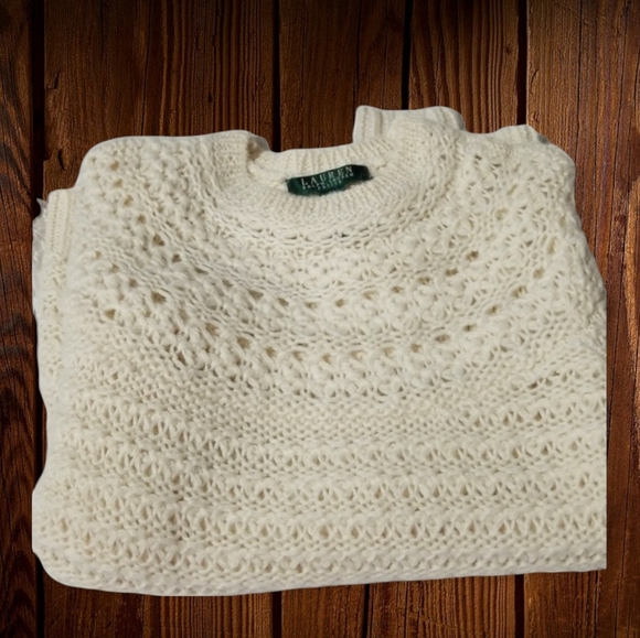 Lauren Ralph Lauren Sweaters - Lauren Ralph Lauren Alpaca Loose Crochet Sweater, Size SP